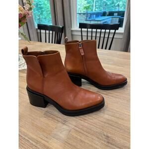 Brown Leather Boots - Size 8.5